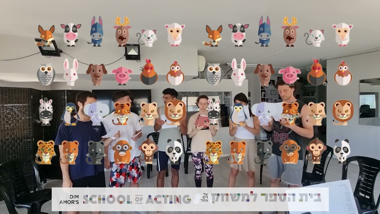 חזרה ראשונה להצגה מוזיקלית ״סערה בפינת החי״, שיר 'בואו לחיות', מאת ובבימוי  יהושע סובול (הצגת ילדים)