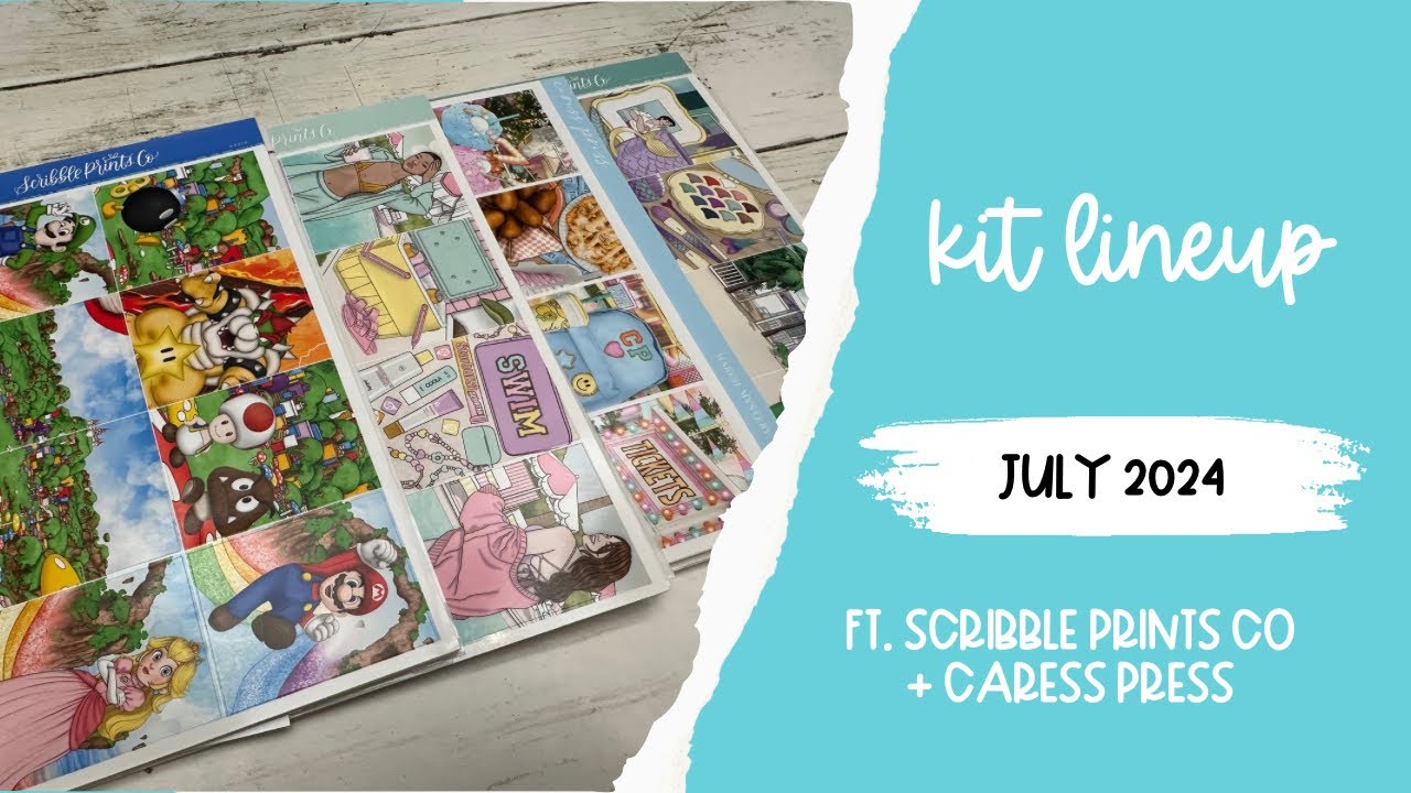 July 2024 Kit Line Up // ScribblePrintsCo + CaressPress