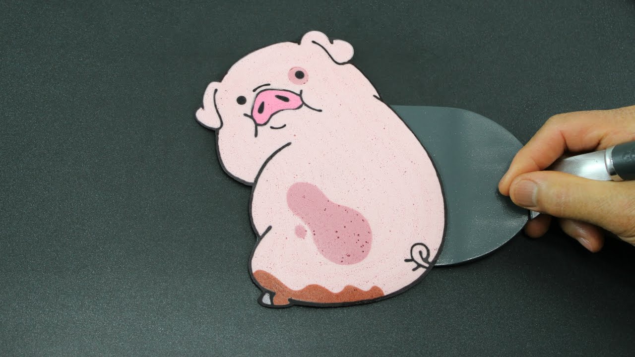 Pancake Art - Waddles (Gravity Falls | Disney XD) by Tiger Tomato