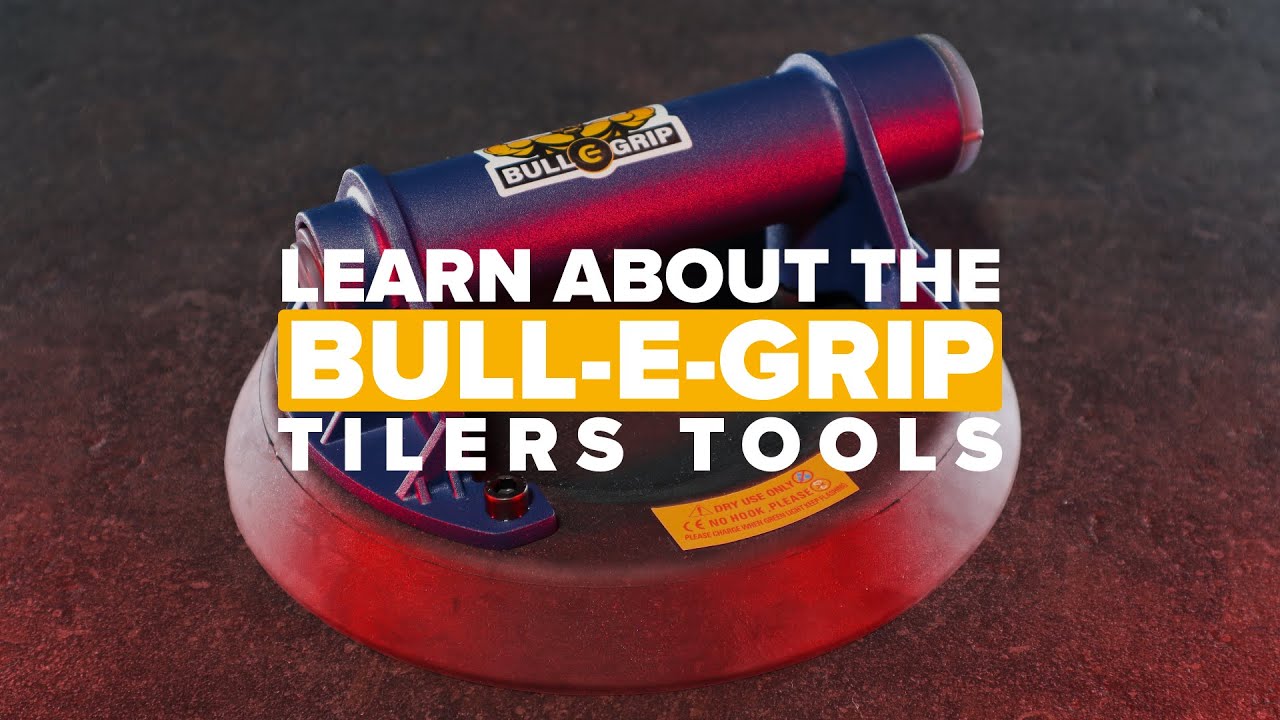 Bull-E-Grip Slab Lifter - A NEW Battery-Operated Vacuum Suction Cup Overview