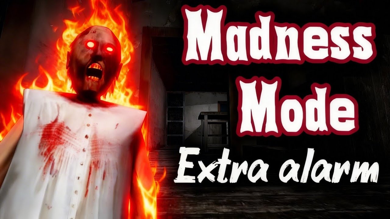 Granny 1.8 unofficial Madness mode full Gameplay with Extra Alarm. 