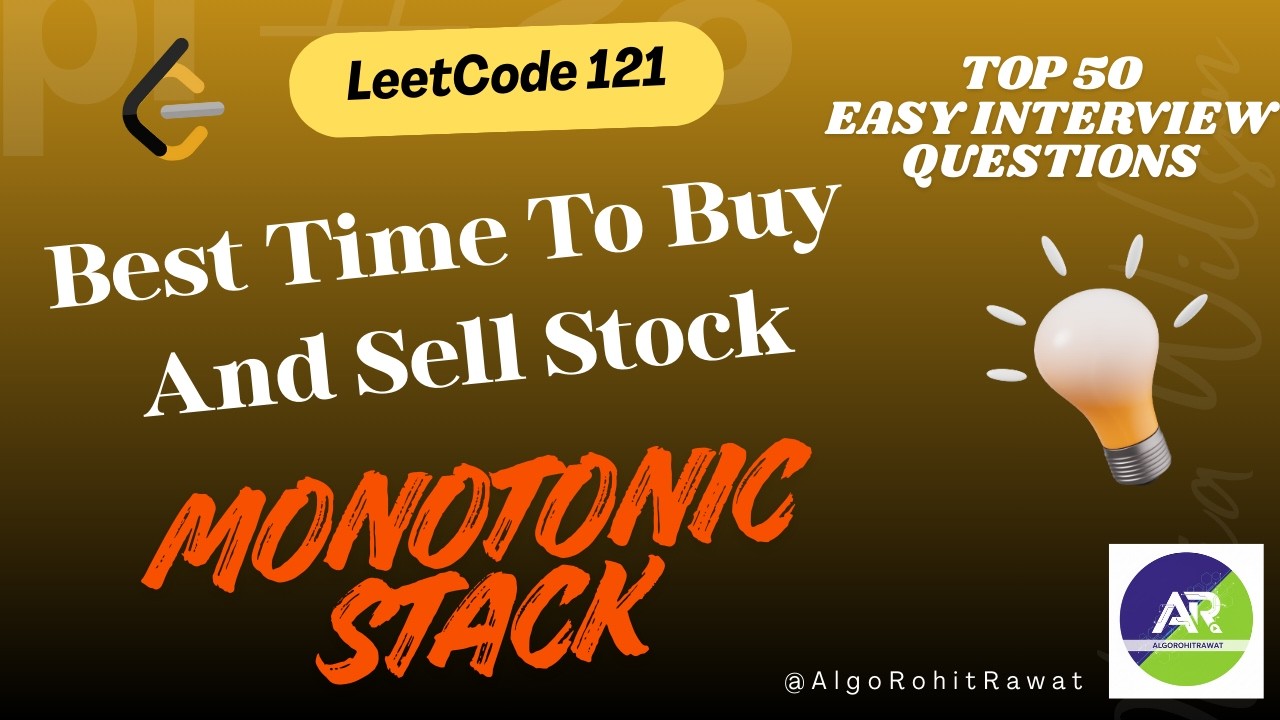 Leetcode 121 | Best Time to Buy and Sell Stock | One Pass Solution | Java | DSA Explained | #dsa