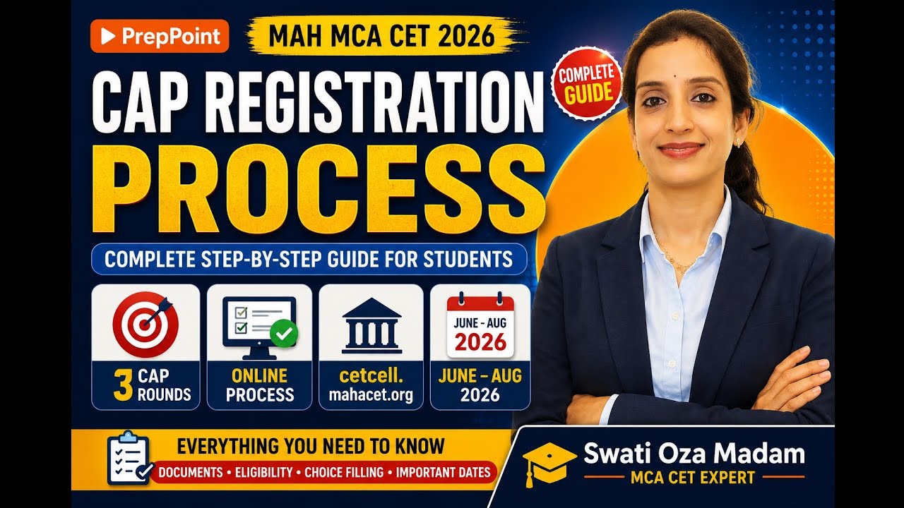 MAH MCA CET 2026 CAP Registration Process 🔥 Complete Step-by-Step Guide
