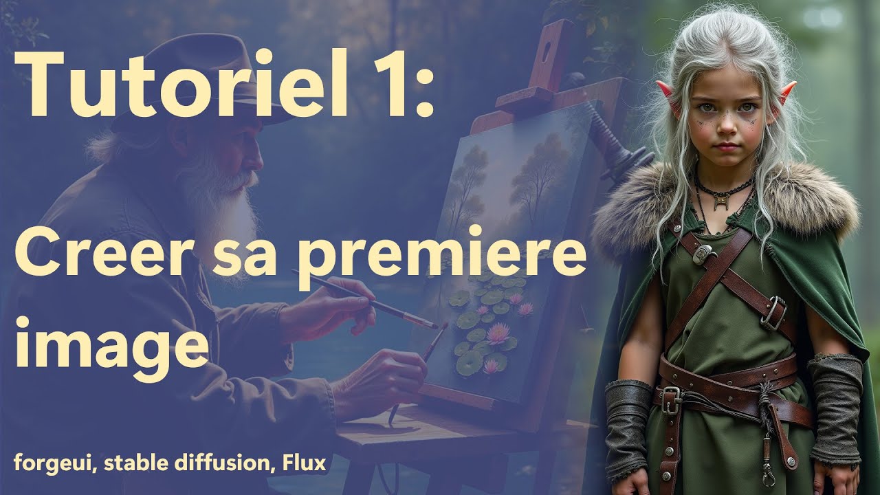 Tutoriel 1: Creer sa premiere image IA en local, STABLE DIFFUSION, FORGEUI