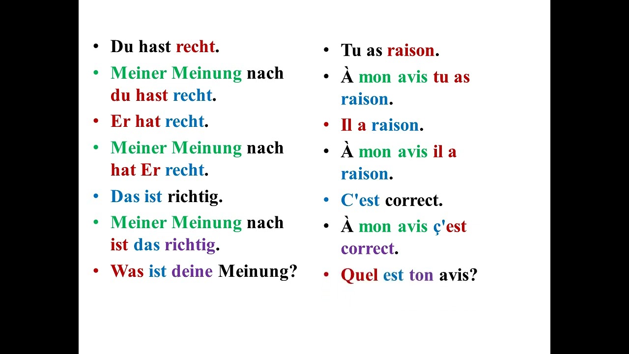 cours 33 de conversation en allemand pour les débutants