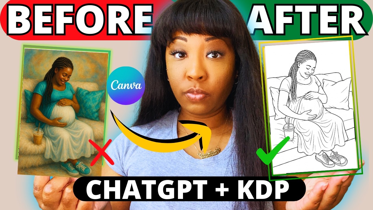 Turn Images Into KDP Coloring Pages FAST! (ChatGPT Tutorial)