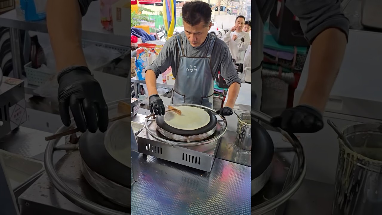 Oreo ice cream crepe  -  Korean Street Food #shortsvideo