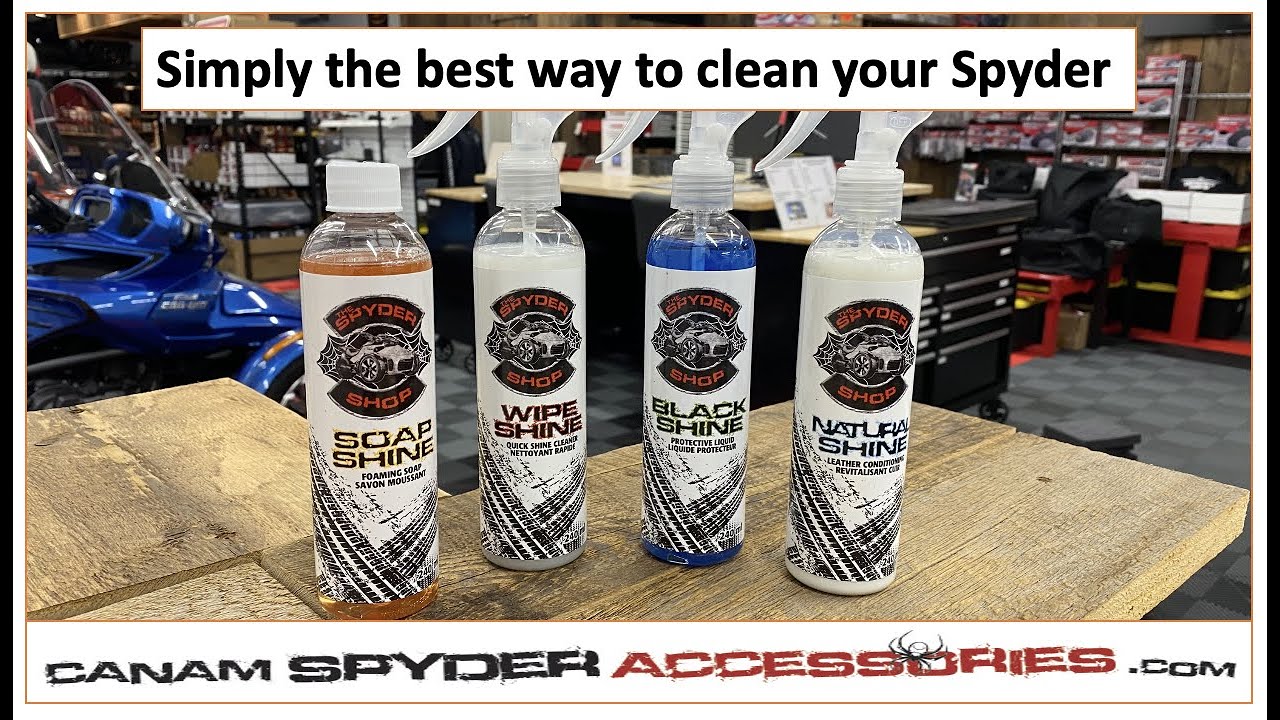 Spyder Shop — наконец-то идеальные средства для чистки Can Am Spyder! Скидка 25% в честь запуска!