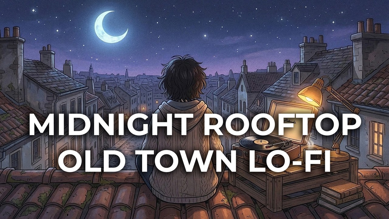 Midnight Rooftop Lo‑Fi Old Town 🏛️ 2-Hour Chill & Study Mix
