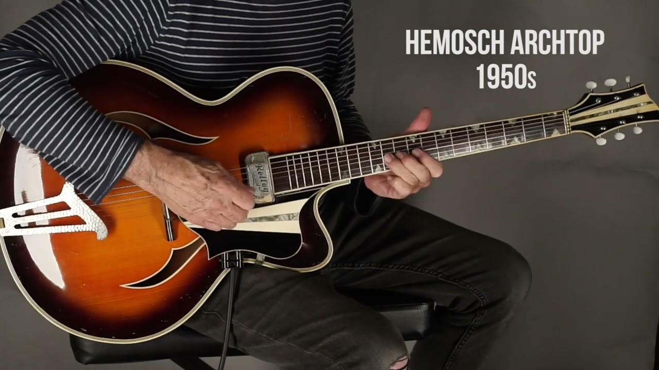 Hemosch /Todt Archtop Guitar made in Germany in the 1950s