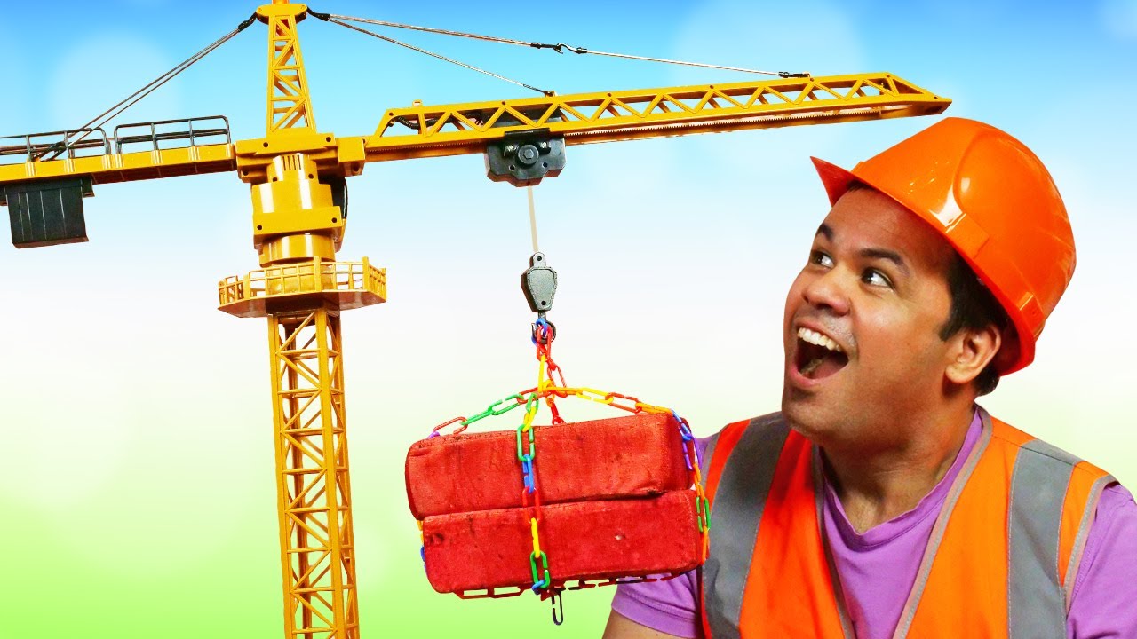 Vamos construir um guindaste de torre! Hist&oacute;ria infantil com ve&iacute;culos de constru&ccedil;&atilde;o em portugu&ecirc;s
