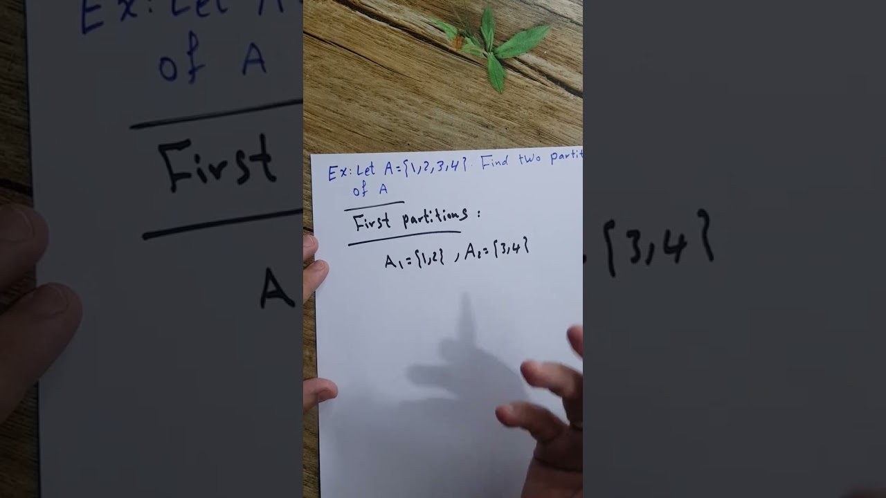 المحاضرة 9 الفصل الثالث (تجزئة المجموعة Partition of a set). نوار الأسدي