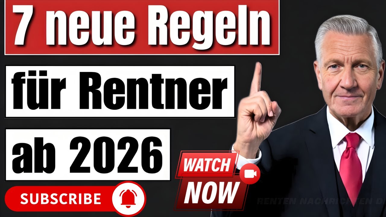 📊 Rentenupdate 2026: Diese 7 neuen Regeln sollten Rentner jetzt kennen