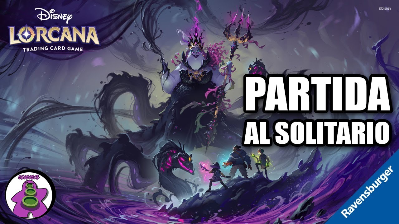 DISNEY LORCANA solitario ILLUMINEERS QUEST DEEP TROUBLE  - Partida solo - Gameplay unna cooperativo