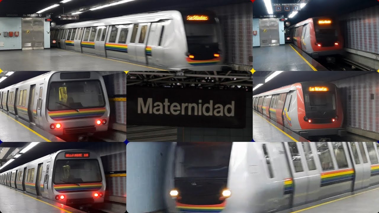 Metro Caracas Línea 2 | Mini compilación de trenes en la estación maternidad