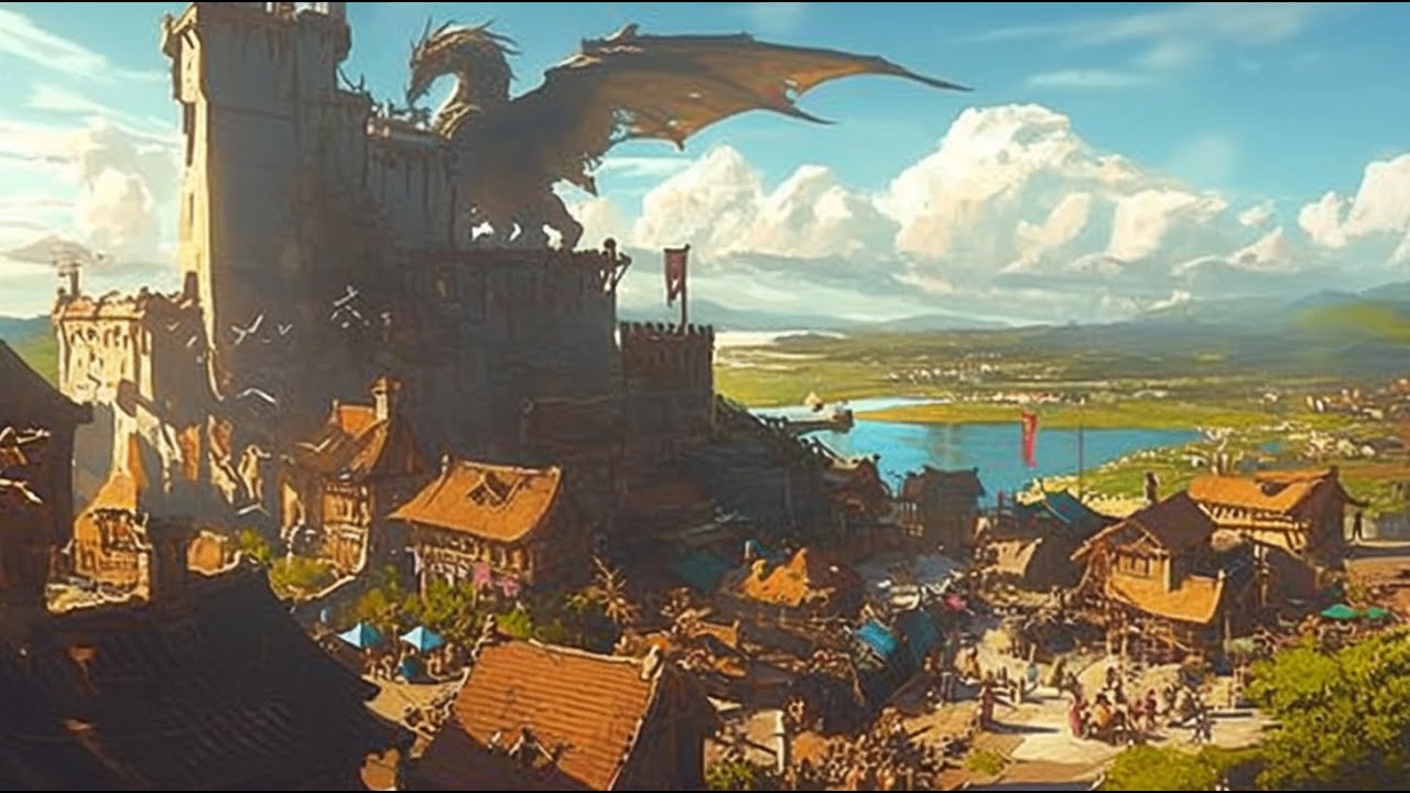 Whispers of a Sleeping Dragon | 집중과 명상을 위한 중세 판타지 BGM | Relaxing Medieval Fantasy Music Playlist