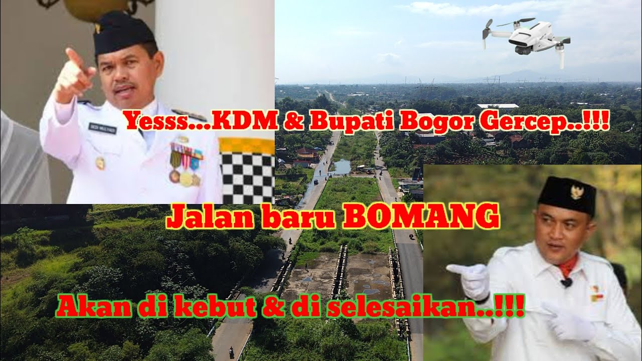 KDM n Bupati Bogor menggebrak..Jalan Bomang segera diselesaikan..!!!