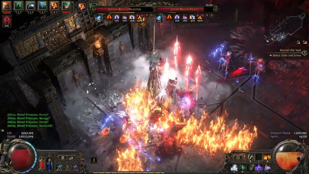 Path of Exile 2 Zolin and Zelina boss fight