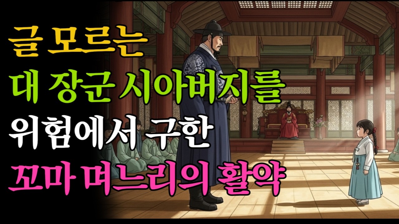 이름 석자 밖에 모르는 대 장군 시아버지를 위험에서 구한 지혜로운 꼬마 며느리의 활약ㅣ옛날이야기ㅣ야담ㅣ오디오북
