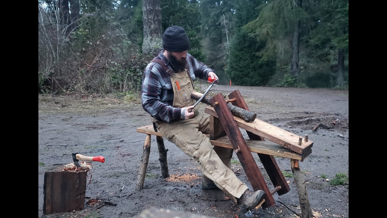 Shave Horse build using only hand tools, with no Batteries or Electric
