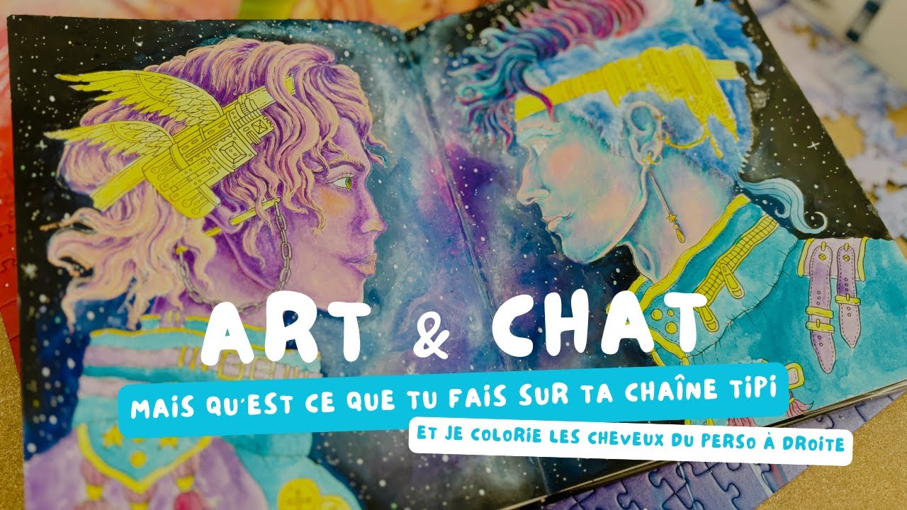 ART & CHAT ★ Je colorie un Hanna Karlzon et je papote avec vous