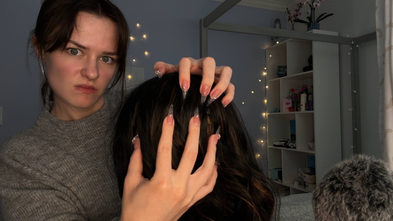 tiktokker THOROUGHLY checks and scratches your scalp [ASMR]