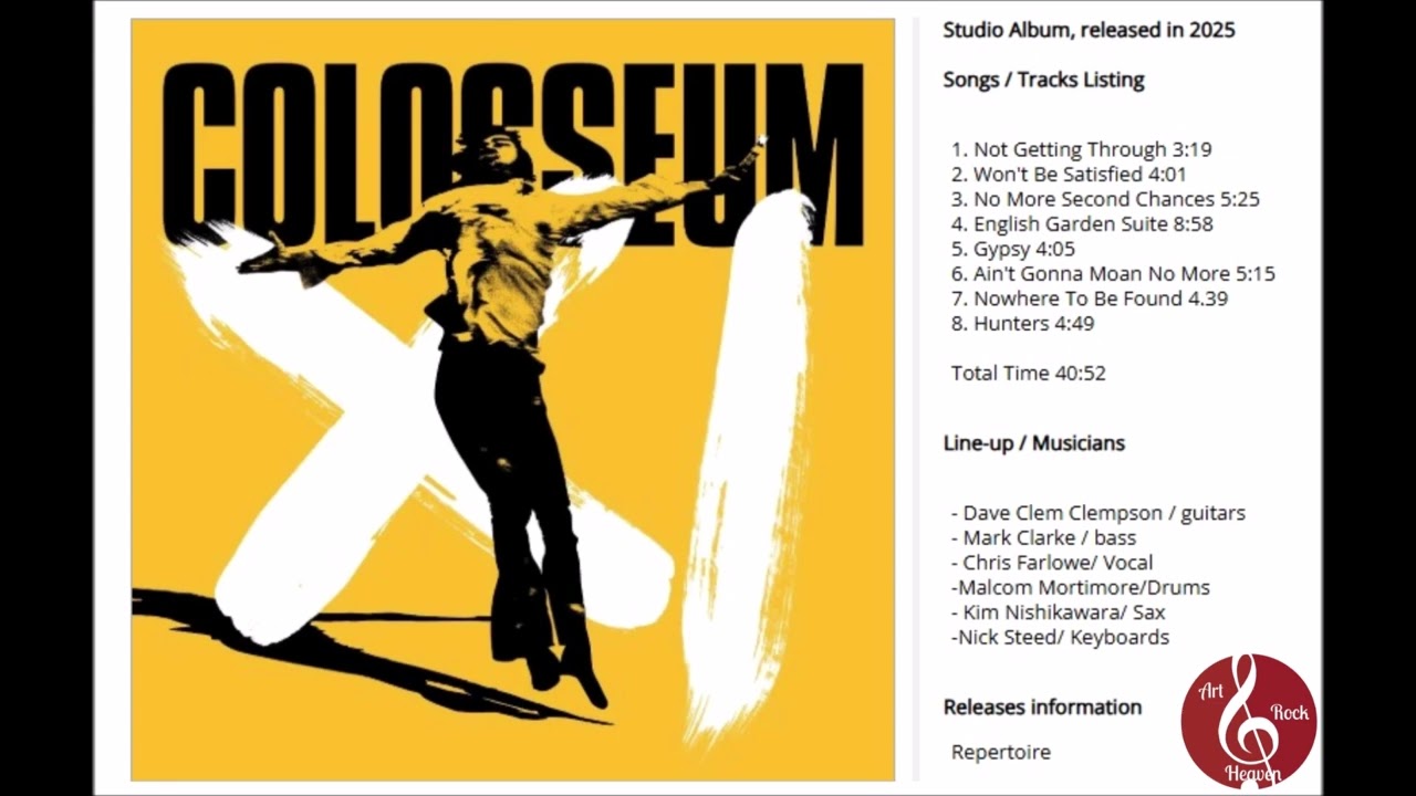 Colosseum(UK)-Colosseum XI(2025)-English Garden Suite, (Jazz Rock/Fusion)