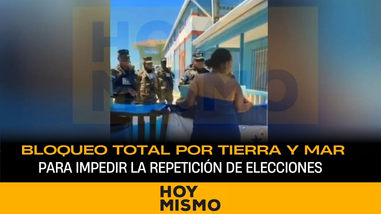 ¡Caos en Guanaja! Bloqueo total por tierra y mar para impedir la repetición de elecciones