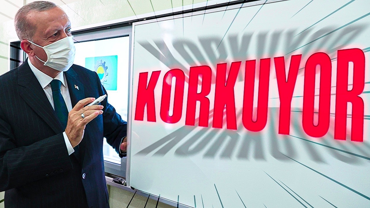 ERDOĞAN ÖĞRENCİLERDEN KORKUYOR