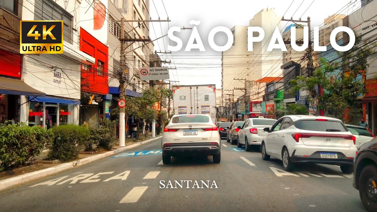 Dirigindo em Santana, Zona Norte, São Paulo 4K