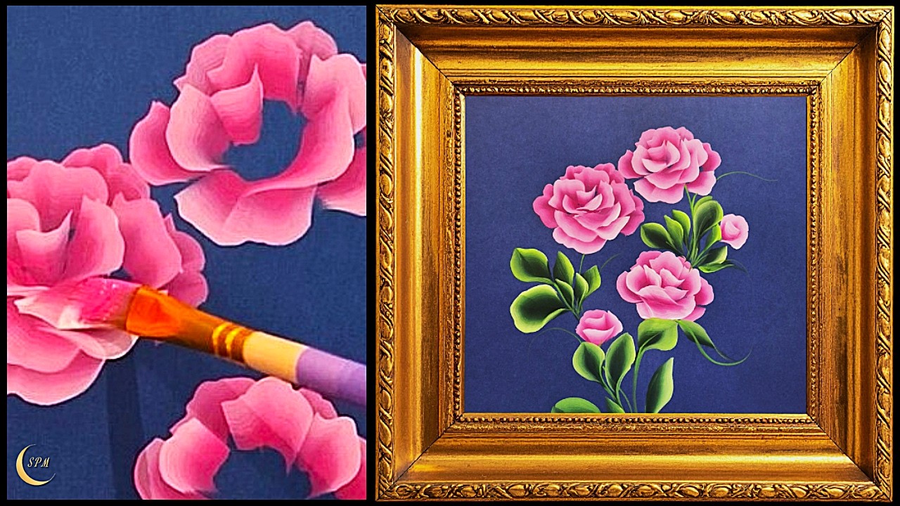 Rosier rose, tutoriel onestroke