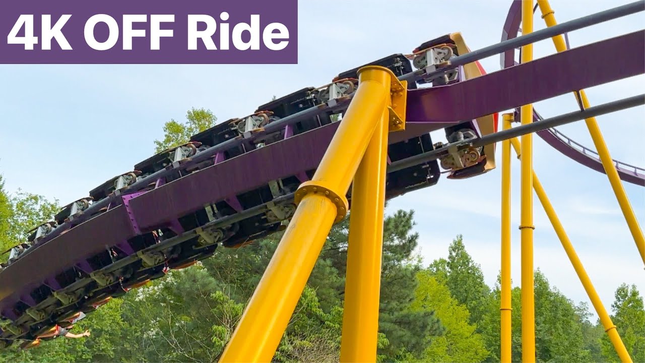Apollo's Chariot **NEW PAINT JOB** (4K OFF Ride POV)- Busch Gardens Williamsburg, Williamsburg, VA