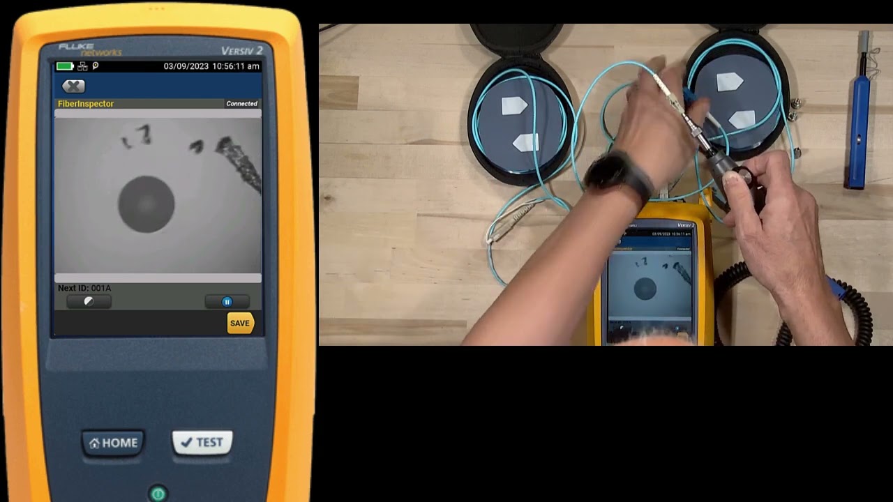 Running an OTDR test with the Fluke Networks OptiFiber™ Pro