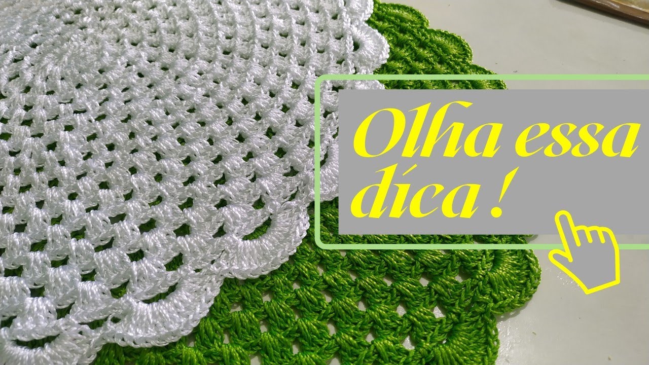 OLHA ESSA DICA _ fio de polipropileno #crochet #linhaprincesa #dicas #façavocêmesmo #sousplat