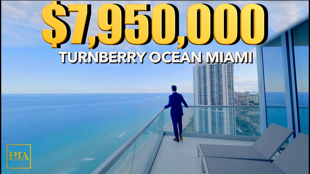 Экскурсия по кондоминиумам в Майами | 7,9 миллионов долларов | Turnberry Ocean Club | Берег океан...