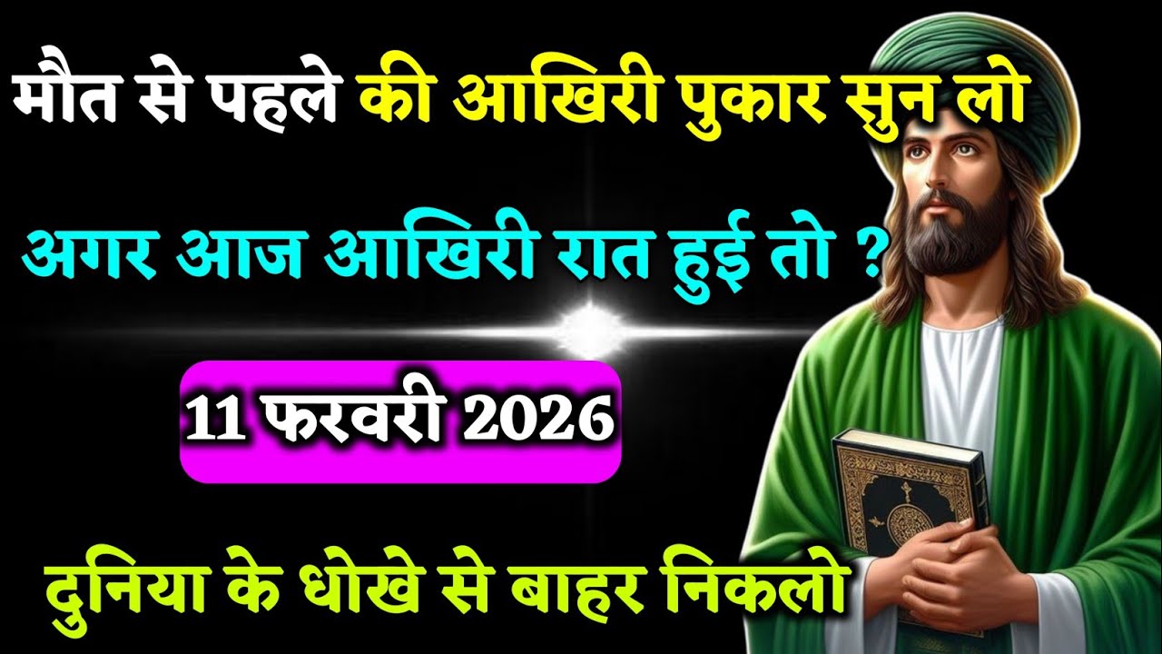 ☎️11 February 2026। मौत से पहले की आखिरी पुकार सुन लो। दुनिया के धोखे से बाहर निकलो।#motivation