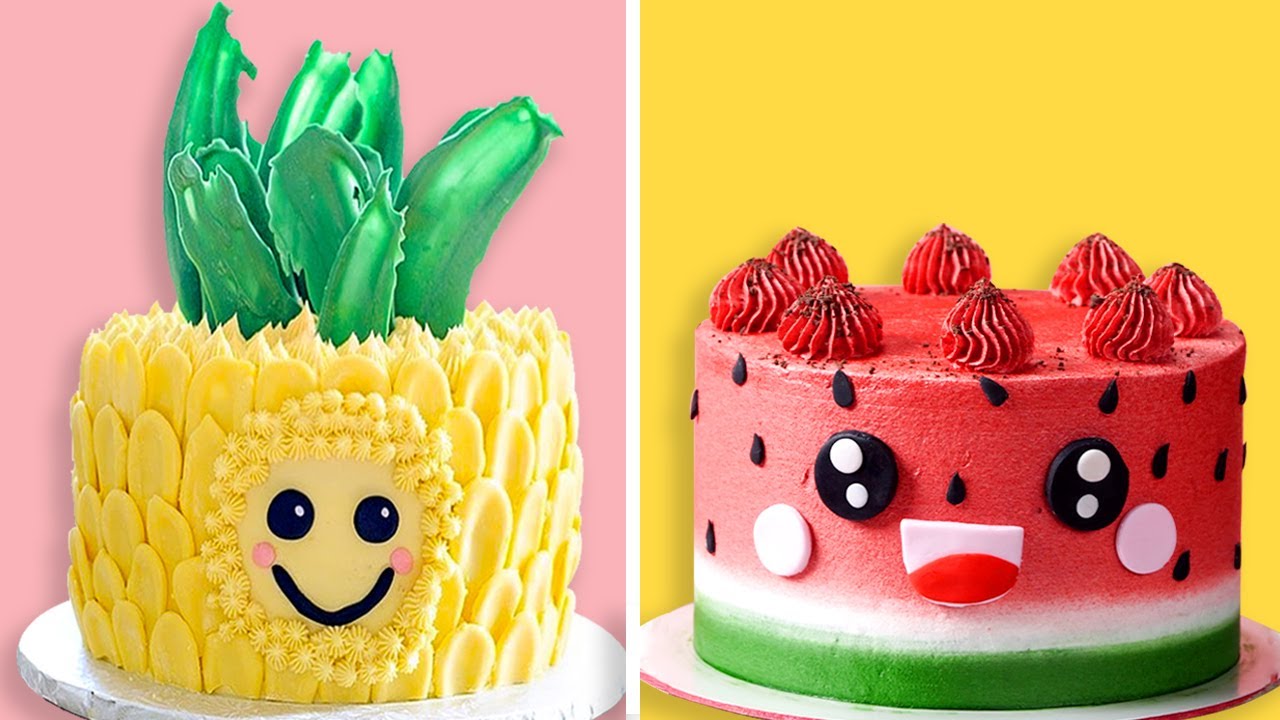 Creative and Easy Fruits Cake Decorating Ideas | Top Watermelon Cake Hacks
