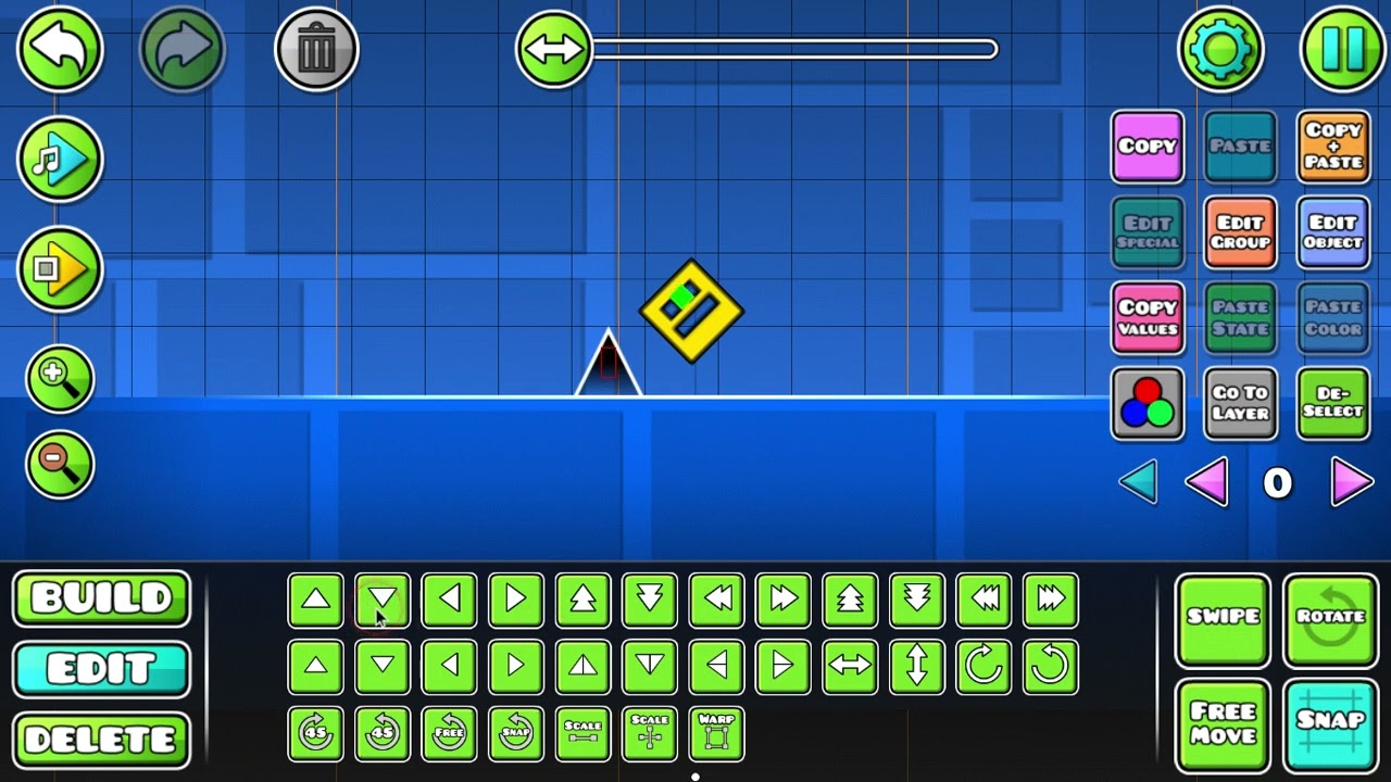 (GD Tutorial) How to make the GD logo in Geometry dash