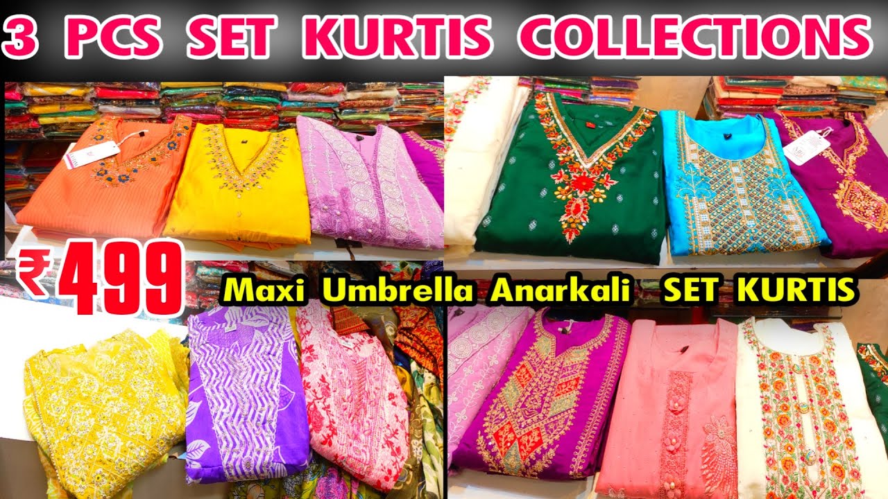 Sowcarpet Cheap Best Set Kurtis Shop, Hand Work Set Kurtis, Muslin Vetican Set Kurtis, Offer Sale