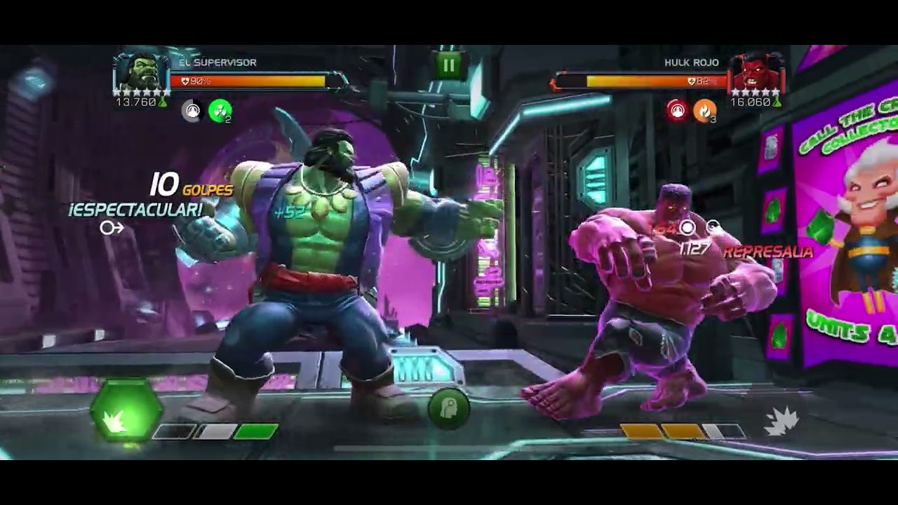 El Supervisor (******) (13760) vs Hulk Rojo (*****) (16060)