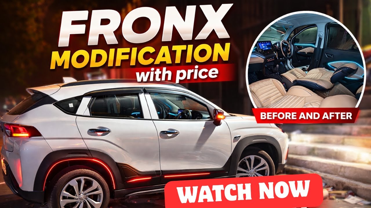 Fronx Modification With Price ✅ Maruti Suzuki Fronx Modified 2026 ✅ Maruti Genuine Accessories ✅