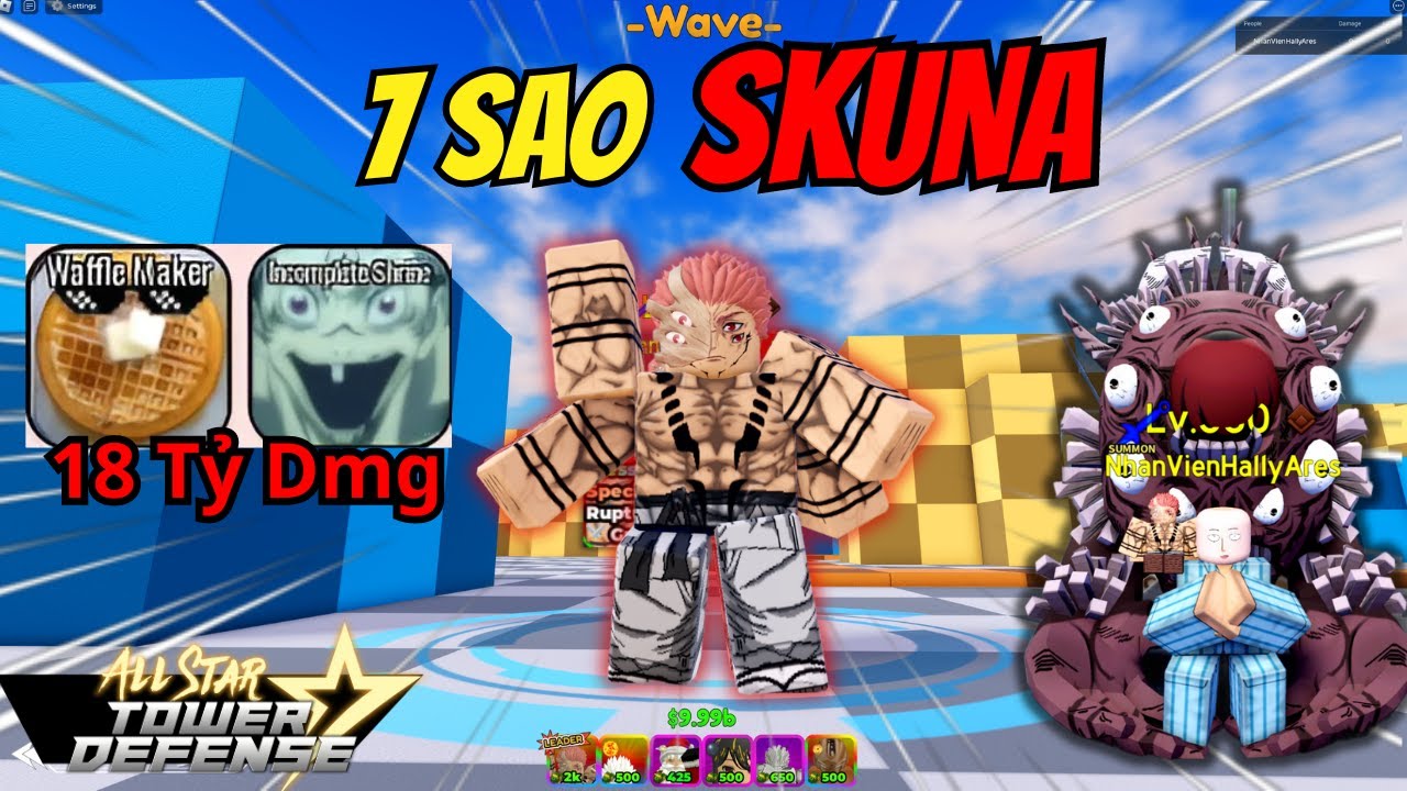 Review Sukuna 7 Sao Unit Mạnh Nhất Update?! All Star Tower Defense