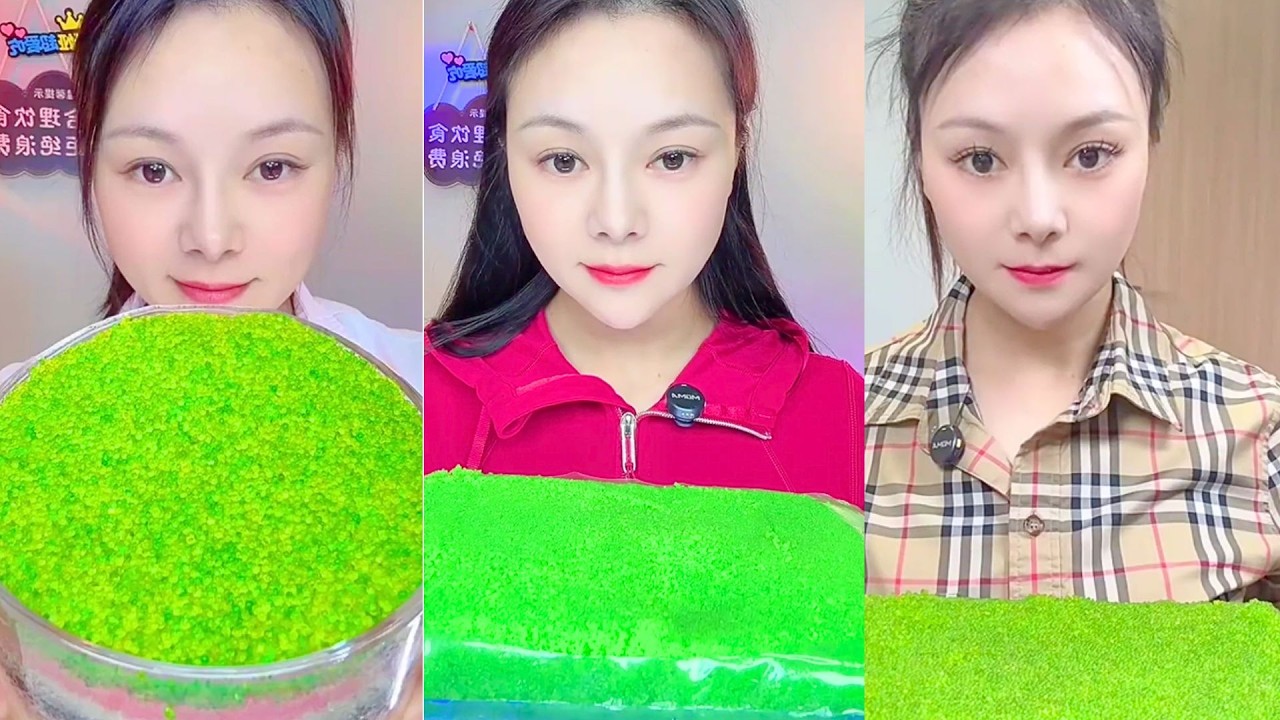 Bright Green Jelly Layers with Smooth Crumbs and Refreshing Dessert