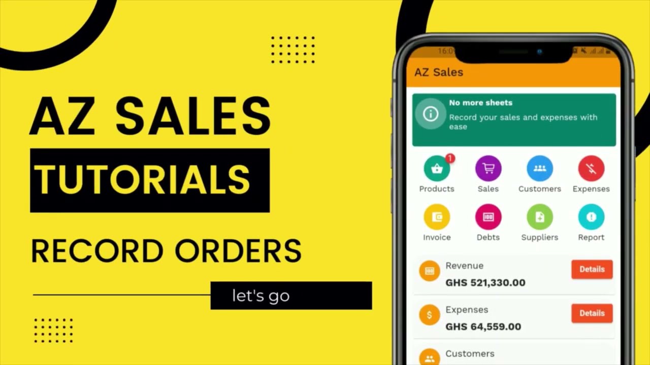 5,  AZ Sales Tutorials - Records Orders