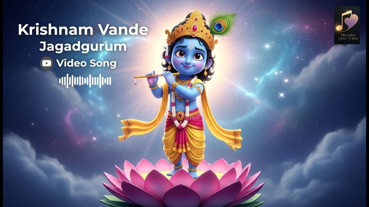 Discover the POWER of Krishnam Vande Jagadgurum Telugu Devotional Song