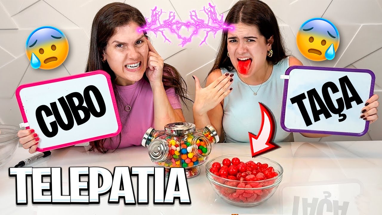 DESAFIO DA TELEPATIA ENTRE MÃE E FILHA! 