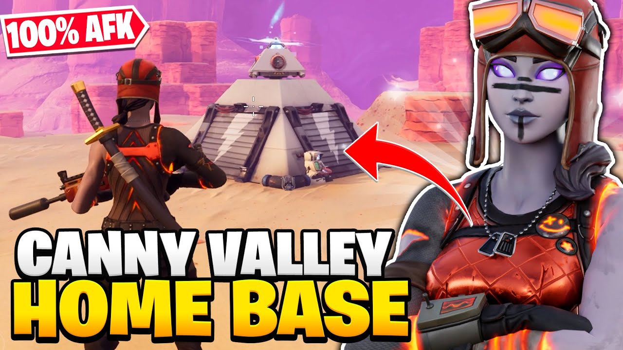 🌵 HOME BASE - RESISTÊNCIA 100% AFK DE CANNY VALLEY #1 FORTNITE SALVE O MUNDO