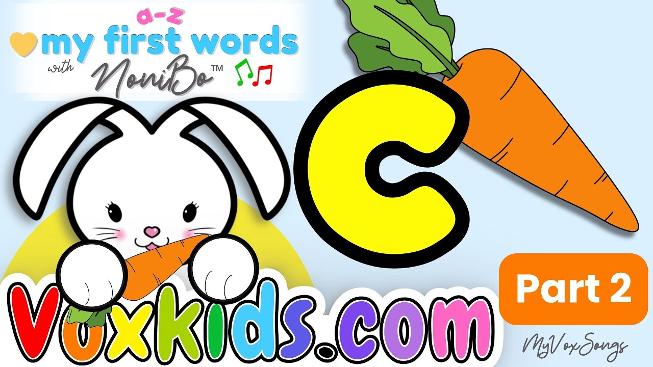 ⭐ Letter Cc Phonics 🐱 | “Cuh” Sound + First Words Part 2 | VoxKids™ MyVoxSongs