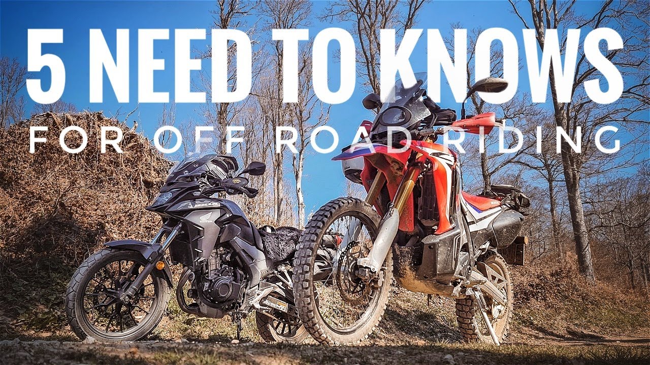 5 tips for OFF ROAD riding | Honda CB500X & CRF250 Rally