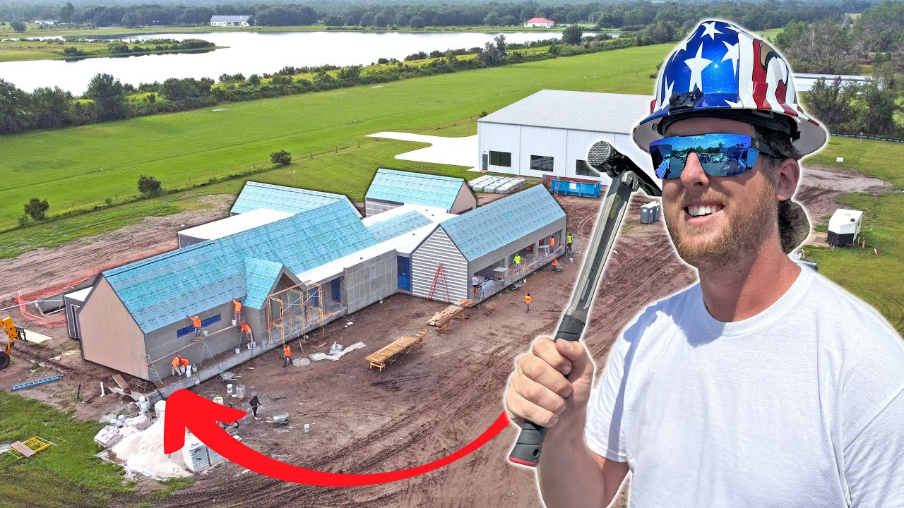 Airport Dream House Ep.11 - We Got GIANT Fans In the Hanger, House Siding, Electrical and A/C!